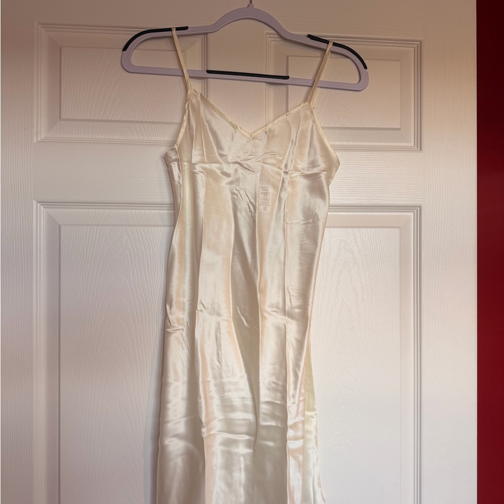 Intimissimi Cream Satin Slip Dress